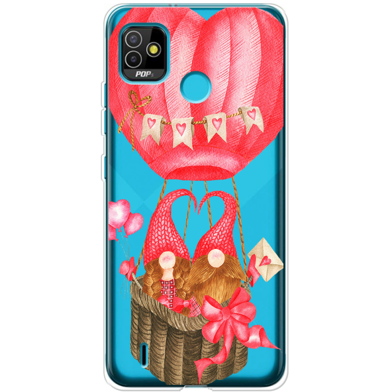 Прозрачный чехол BoxFace Tecno POP 5 Valentine Dwarfs