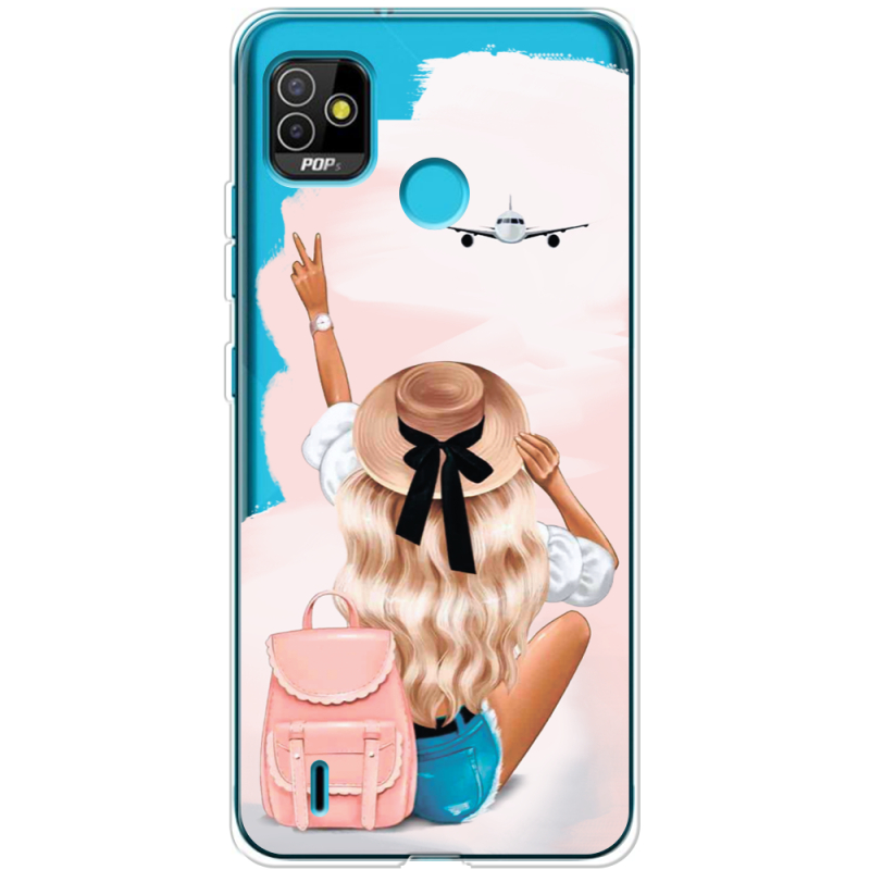 Прозрачный чехол BoxFace Tecno POP 5 Travel Girl