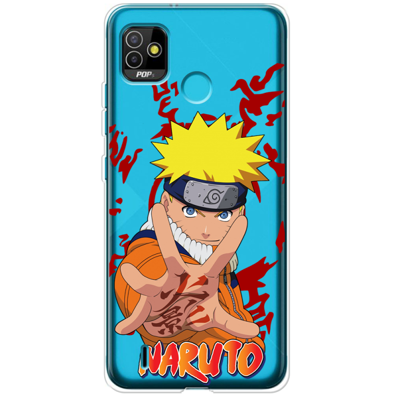 Прозрачный чехол BoxFace Tecno POP 5 Naruto