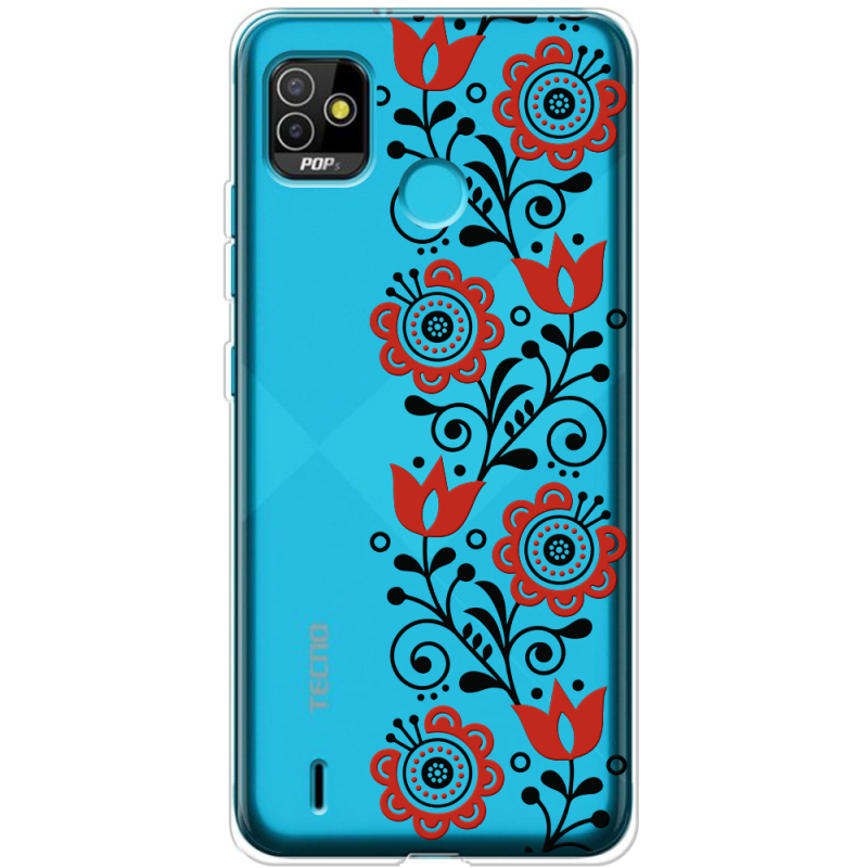 Прозрачный чехол BoxFace Tecno POP 5 Ethno Ornament