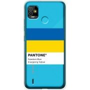 Прозрачный чехол BoxFace Tecno POP 5 Pantone вільний синій
