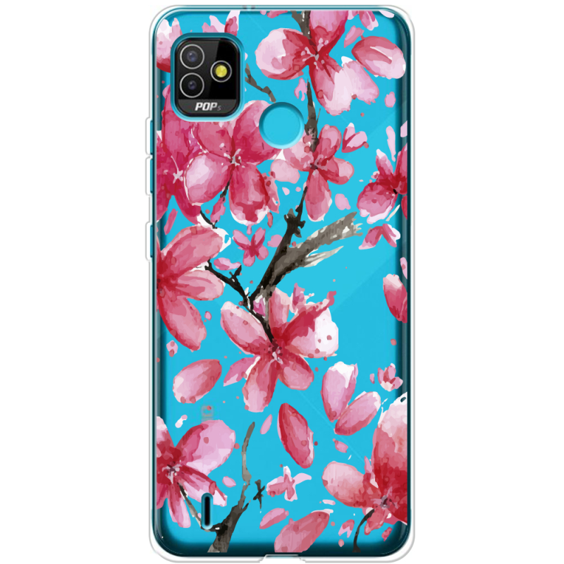 Прозрачный чехол BoxFace Tecno POP 5 Pink Magnolia