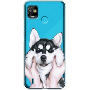 Прозрачный чехол BoxFace Tecno POP 5 Husky