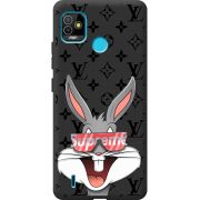 Черный чехол BoxFace Tecno POP 5 looney bunny