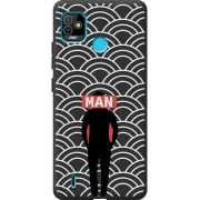 Черный чехол BoxFace Tecno POP 5 Man Pattern