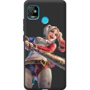 Черный чехол BoxFace Tecno POP 5 Happy Harley Quinn