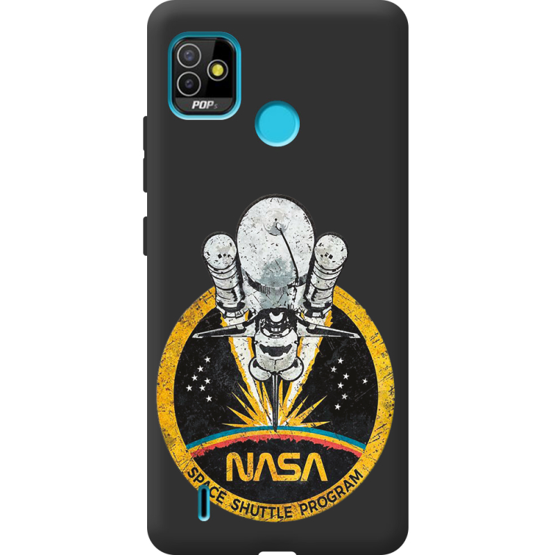 Черный чехол BoxFace Tecno POP 5 NASA Spaceship