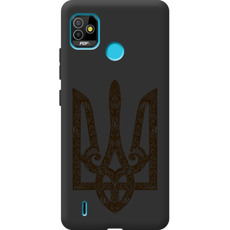 Черный чехол BoxFace Tecno POP 5 Ukrainian Trident