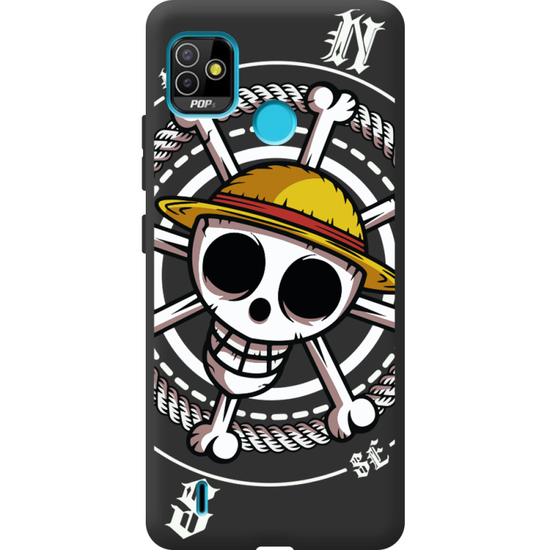 Черный чехол BoxFace Tecno POP 5 One Piece Компас