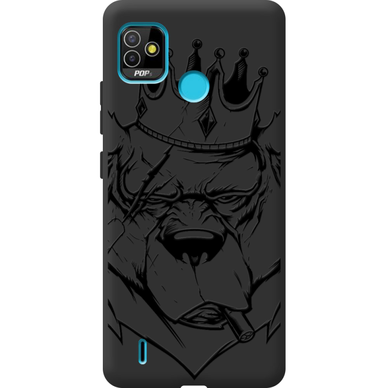 Черный чехол BoxFace Tecno POP 5 Bear King