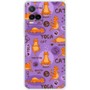 Чехол BoxFace Vivo Y33S Yoga Cat