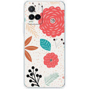 Чехол BoxFace Vivo Y33S Line Flowers