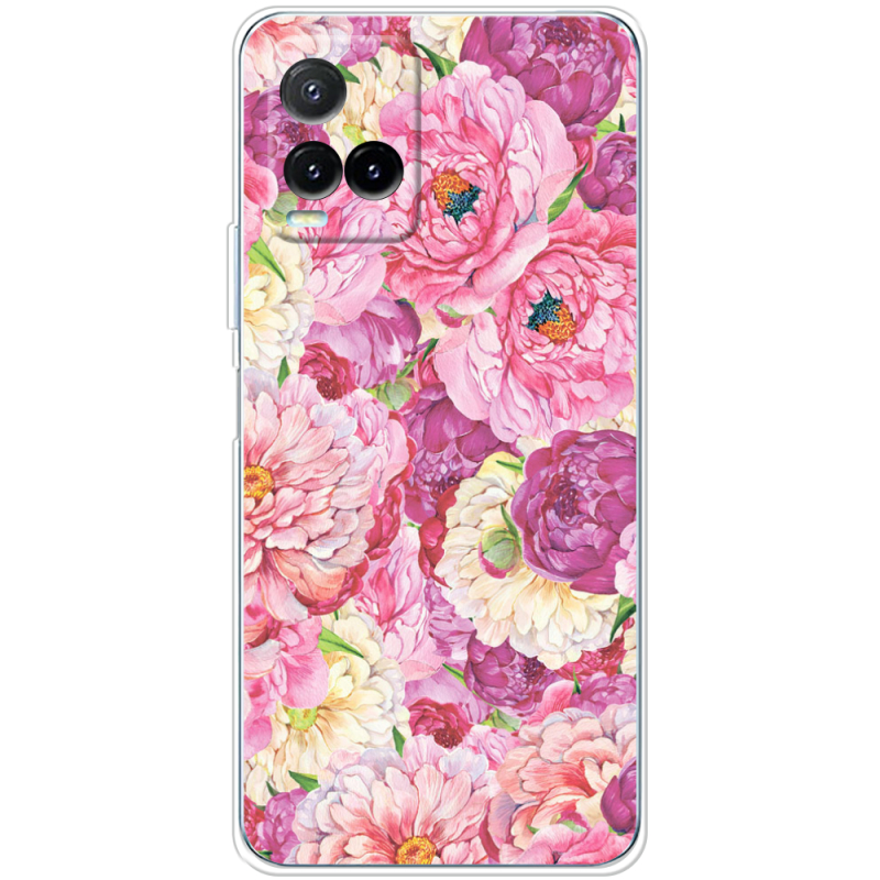 Чехол BoxFace Vivo Y33S Pink Peonies