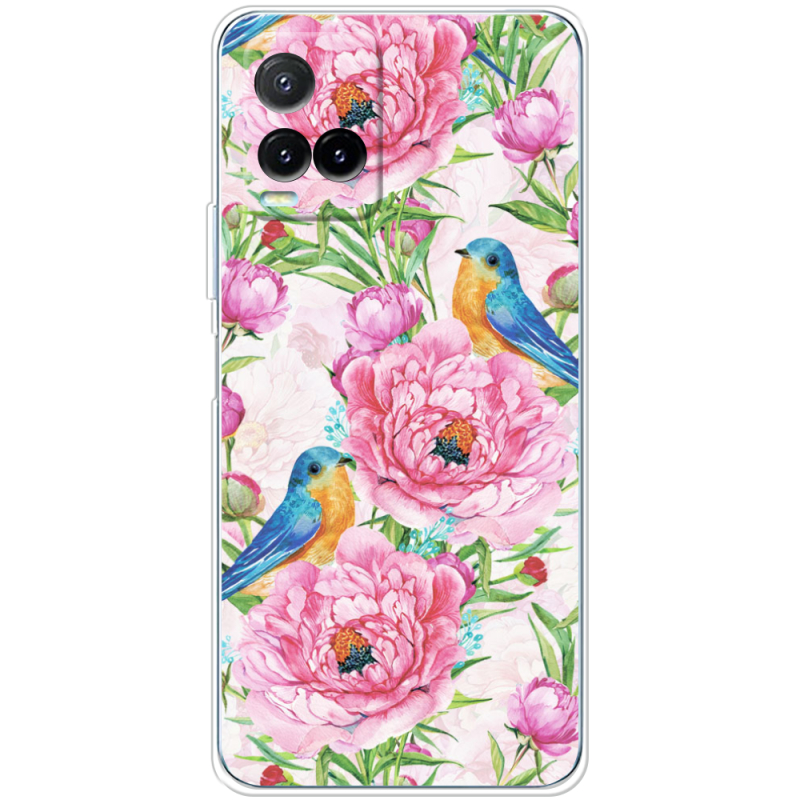 Чехол BoxFace Vivo Y33S Birds and Flowers