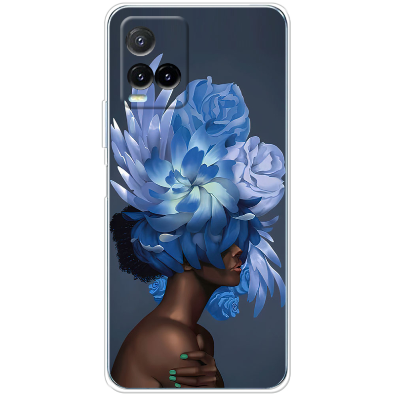 Чехол BoxFace Vivo Y33S Exquisite Blue Flowers