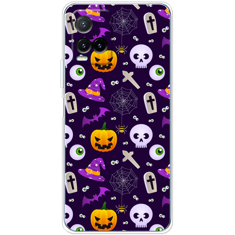 Чехол BoxFace Vivo Y33S Halloween Purple Mood