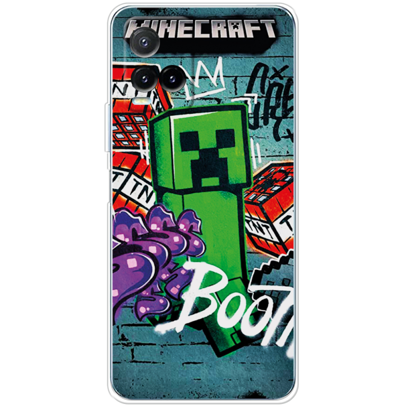 Чехол BoxFace Vivo Y33S Minecraft Graffiti