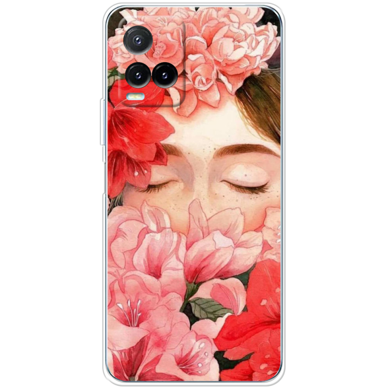 Чехол BoxFace Vivo Y33S Girl in Flowers