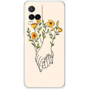 Чехол BoxFace Vivo Y33S Flower Hands