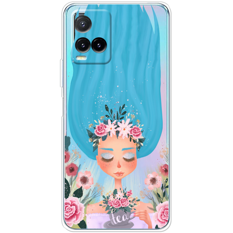 Прозрачный чехол BoxFace Vivo Y33S Blue Hair