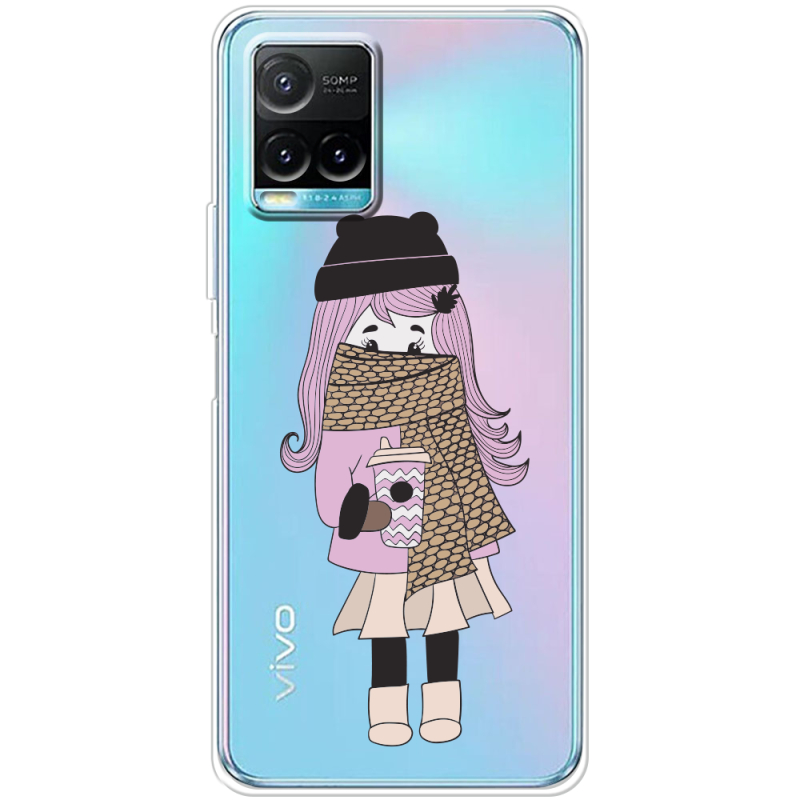 Прозрачный чехол BoxFace Vivo Y33S Winter Morning Girl