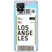 Прозрачный чехол BoxFace Vivo Y33S Ticket Los Angeles