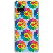 Прозрачный чехол BoxFace Vivo Y33S Hippie Flowers