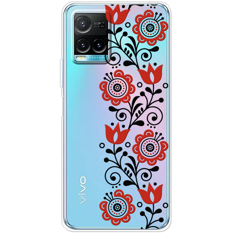 Прозрачный чехол BoxFace Vivo Y33S Ethno Ornament