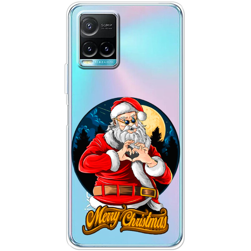 Прозрачный чехол BoxFace Vivo Y33S Cool Santa