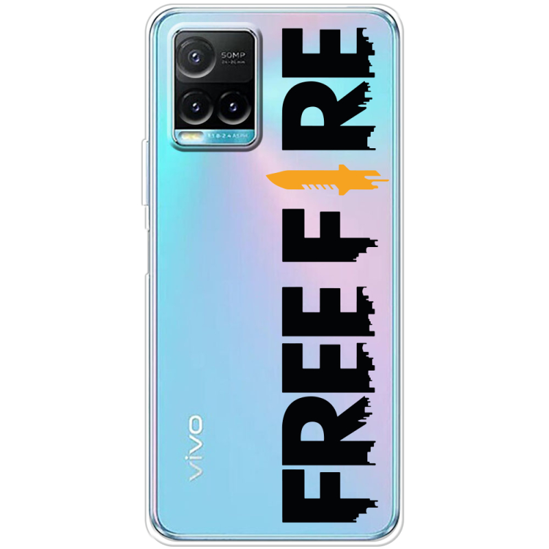 Прозрачный чехол BoxFace Vivo Y33S Free Fire Black Logo