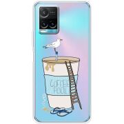 Прозрачный чехол BoxFace Vivo Y33S Segull in Cofee Pool