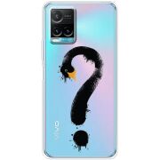 Прозрачный чехол BoxFace Vivo Y33S Swan question