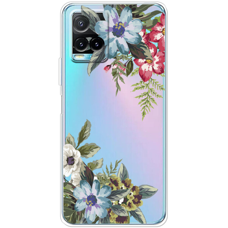 Прозрачный чехол BoxFace Vivo Y33S Floral