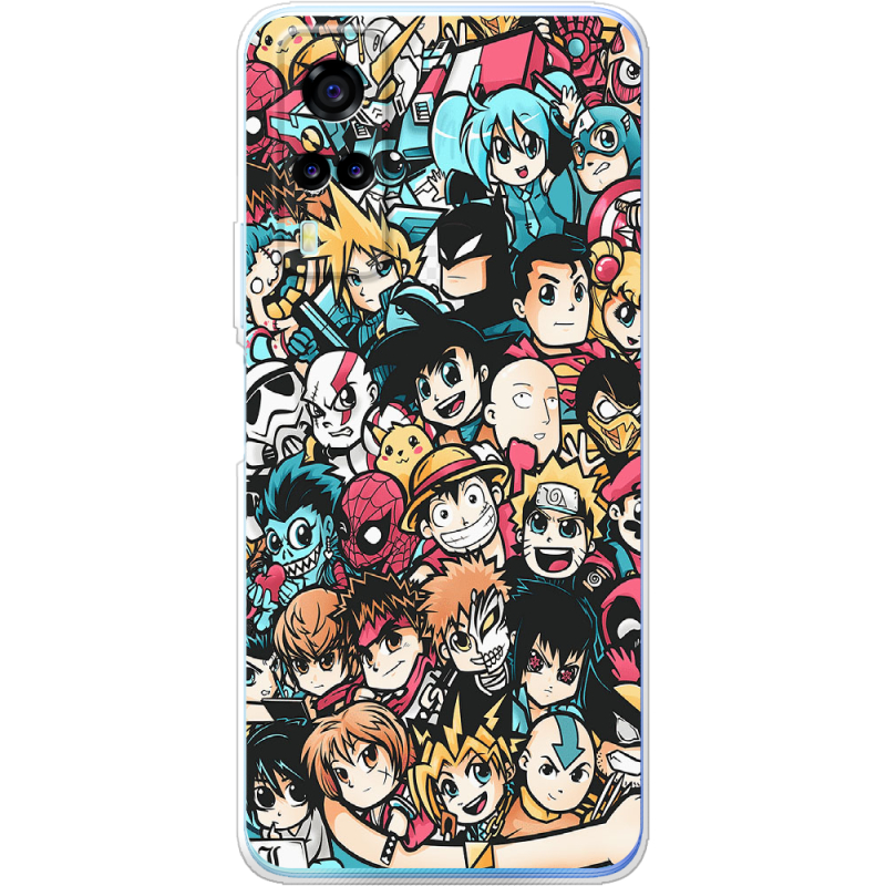 Чехол BoxFace Vivo Y53S Anime Stickers