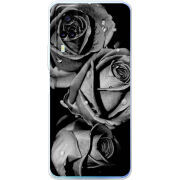 Чехол BoxFace Vivo Y53S Black and White Roses