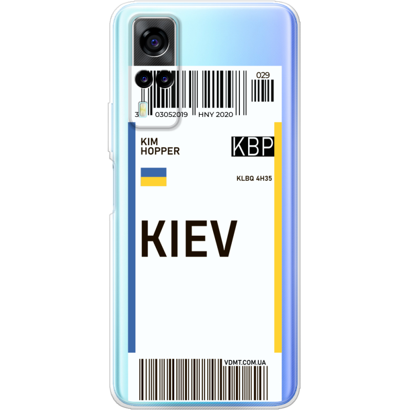 Прозрачный чехол BoxFace Vivo Y53S Ticket Kiev