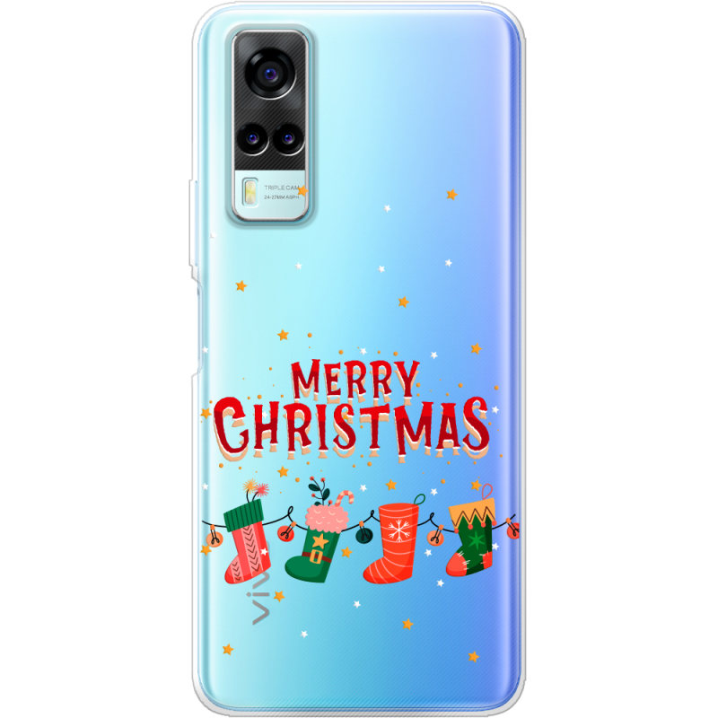 Прозрачный чехол BoxFace Vivo Y53S Merry Christmas