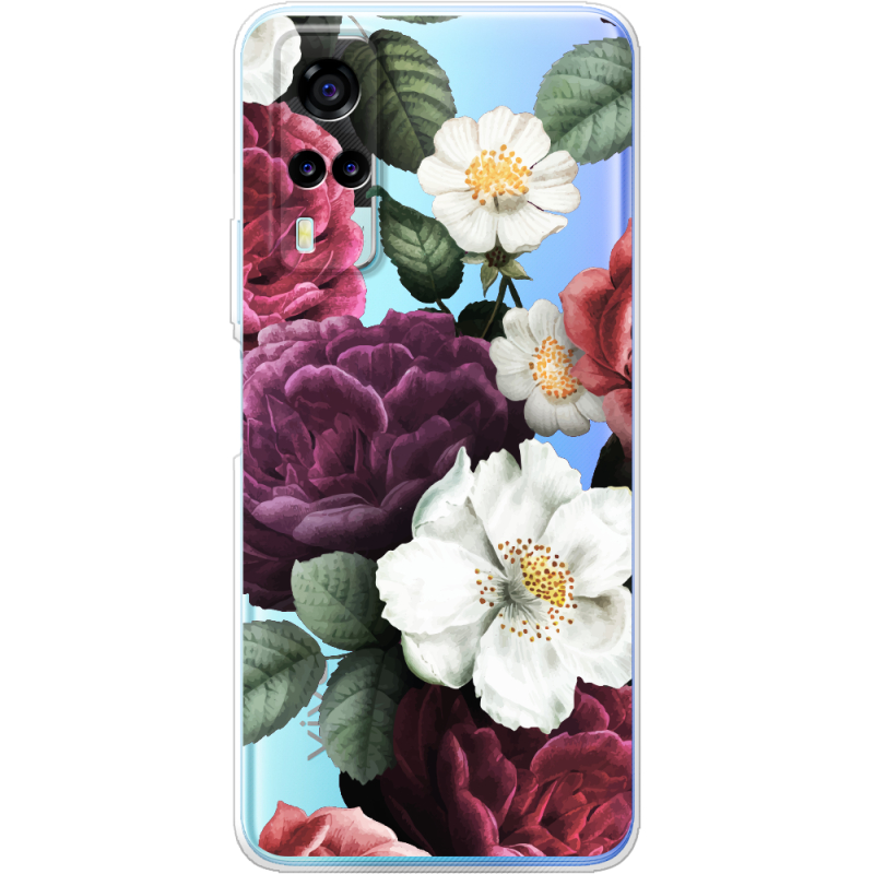 Прозрачный чехол BoxFace Vivo Y53S Floral Dark Dreams