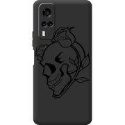 Черный чехол BoxFace Vivo Y53S Skull and Roses