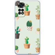 Чехол BoxFace Xiaomi Redmi Note 11 / Note 11S Global Version L-green Cacti