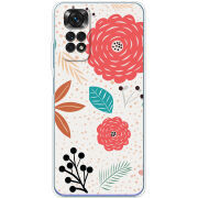 Чехол BoxFace Xiaomi Redmi Note 11 / Note 11S Global Version Line Flowers