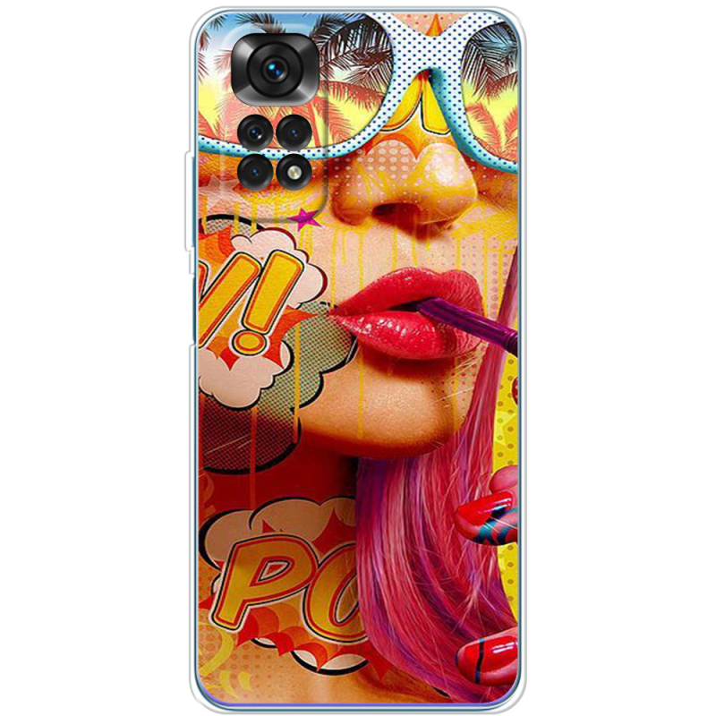 Чехол BoxFace Xiaomi Redmi Note 11 / Note 11S Global Version Yellow Girl Pop Art