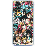 Чехол BoxFace Xiaomi Redmi Note 11 / Note 11S Global Version Anime Stickers