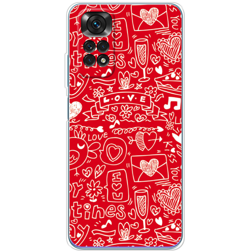 Чехол BoxFace Xiaomi Redmi Note 11 / Note 11S Global Version Happy Valentines