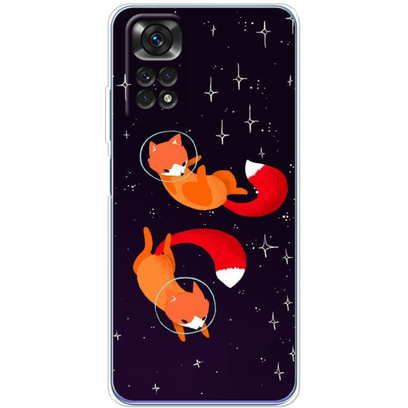 Чехол BoxFace Xiaomi Redmi Note 11 / Note 11S Global Version Fox-Astronauts