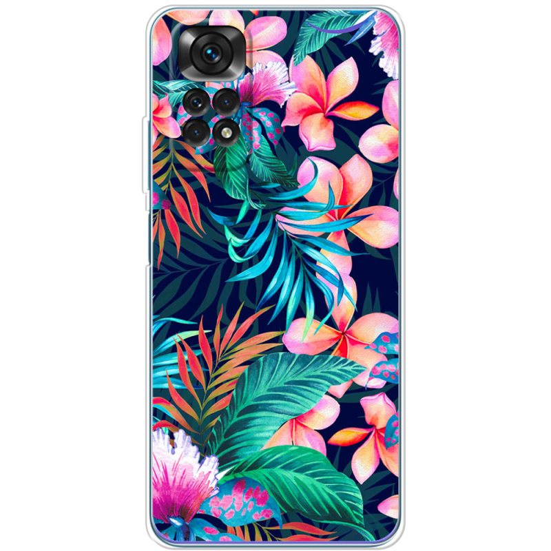 Чехол BoxFace Xiaomi Redmi Note 11 / Note 11S Global Version flowers in the tropics