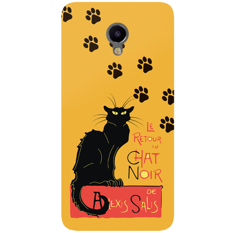 Чехол Uprint Meizu M3e Noir Cat