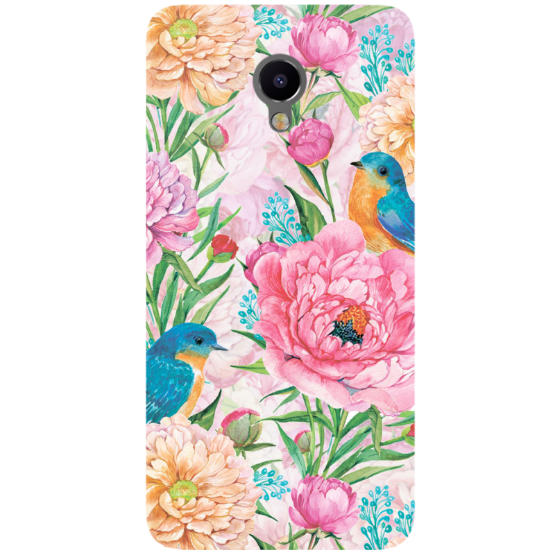 Чехол Uprint Meizu M3e Birds in Flowers