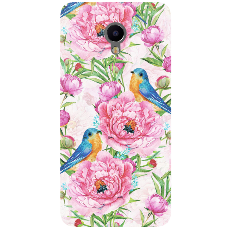 Чехол Uprint Meizu M3e Birds and Flowers