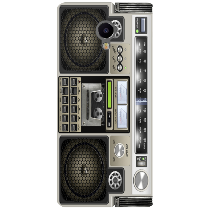 Чехол Uprint Meizu M3e Old Boombox
